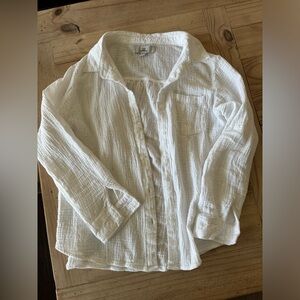 White Linen Button Down